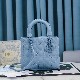 MEDIUM LADY DIOR BAG Ultramatte Cannage Calfskin
