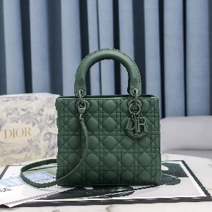 MEDIUM LADY DIOR BAG Ultramatte Cannage Calfskin