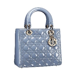 MEDIUM LADY DIOR BAG Patent Cannage Calfskin