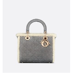 MEDIUM LADY DIOR BAG Shearling