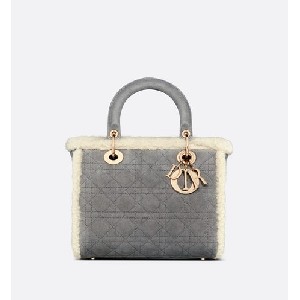 MEDIUM LADY DIOR BAG Shearling