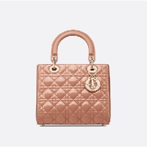 MEDIUM LADY DIOR BAG Patent Cannage Calfskin
