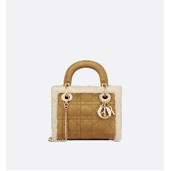 MINI LADY DIOR BAG Shearling