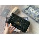 DIOR CARO BELT POUCH WITH CHAIN