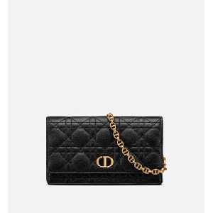 DIOR CARO BELT POUCH WITH CHAIN