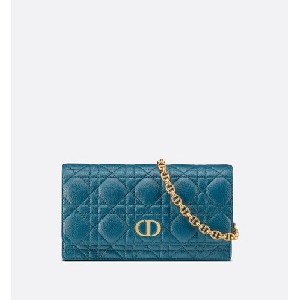 DIOR CARO BELT POUCH WITH CHAIN