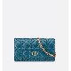 DIOR CARO BELT POUCH WITH CHAIN