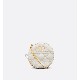 DIOR CARO ROUND POUCH WITH CHAIN