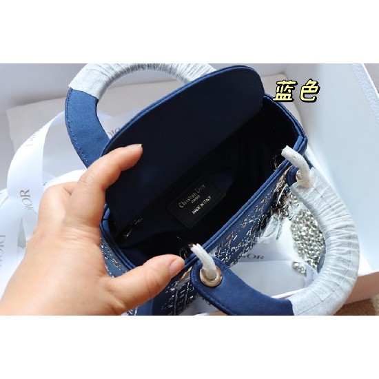 MINI LADY DIOR BAG Strass Cannage Satin
