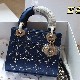 MINI LADY DIOR BAG Strass Cannage Satin