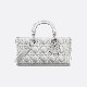 2colors MEDIUM DIOR OR LADY D-JOY BAG Metallic