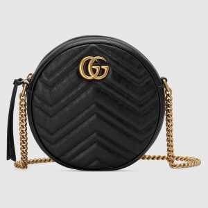 GG Marmont mini round shoulder bag