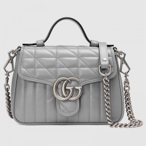 GG Marmont top handle bag leather