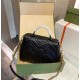 GG Marmont top handle bag leather