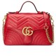 GG Marmont top handle bag leather