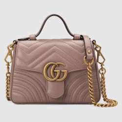 GG Marmont top handle bag leather