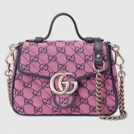 GG Marmont Multicolour mini top handle bag