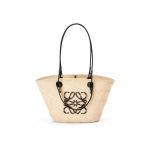 7colors Anagram Basket bag in iraca palm and calfskin