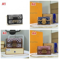 4colors DAUPHINE CHAIN WALLET Since 1854 textile