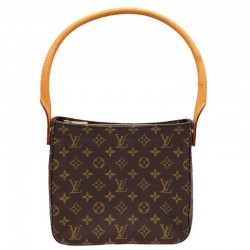 Looping MM Monogram Canvas Shoulder Bag Brown