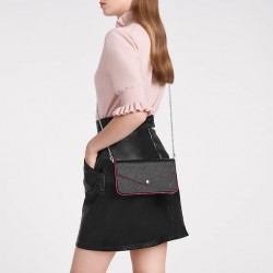 FÉLICIE POCHETTE EPI HOT PINK EDGE