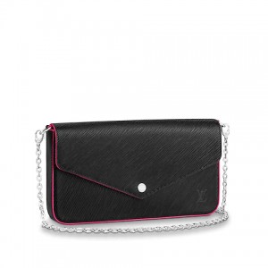 FÉLICIE POCHETTE EPI HOT PINK EDGE