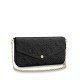 FÉLICIE POCHETTE MONOGRAM EMPREINTE BLACK