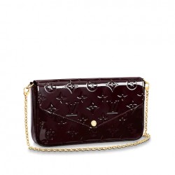 FÉLICIE POCHETTE VERNIS AMARANTE