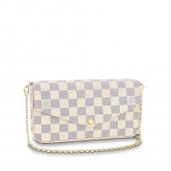 FÉLICIE POCHETTE DAMIER AZUR CANVAS