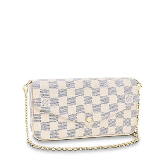 FÉLICIE POCHETTE DAMIER AZUR CANVAS