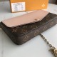 FÉLICIE POCHETTE MONOGRAM PINK