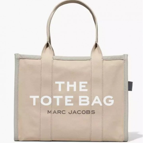 BEIGE MULTI THE CANVAS TOTE BAG