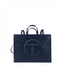Navy Shopping Bag