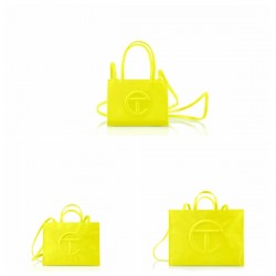 Highlighter Yellow Shopping Bag