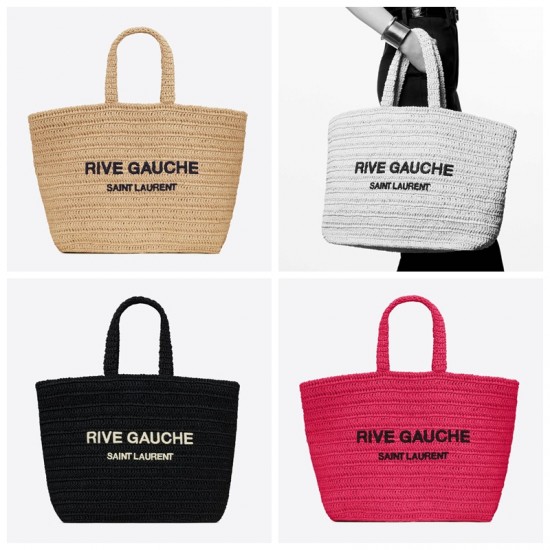 3colors RIVE GAUCHE SUPPLE IN RAFFIA CROCHET